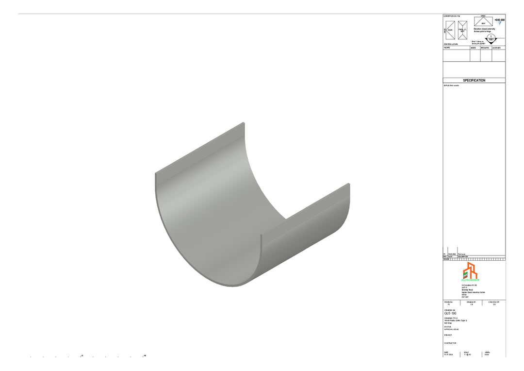 Aluminium Radius Butt Strap - Type 3