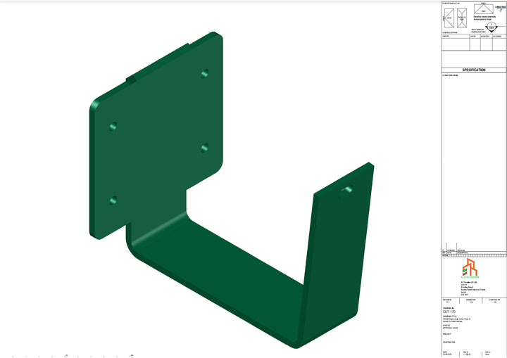 Aluminium Single slope Fascia Bracket - Type 6