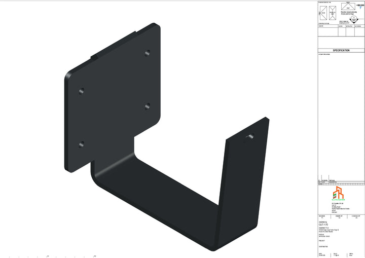 Aluminium Single slope Fascia Bracket - Type 6