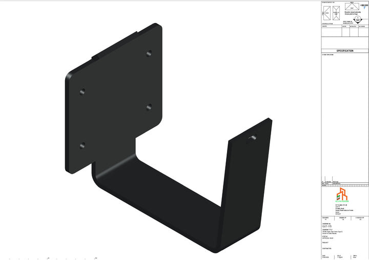 Aluminium Single slope Fascia Bracket - Type 6