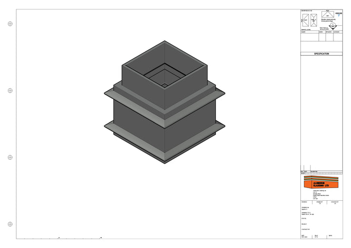 Cast Aluminium Square Socket - No Lugs