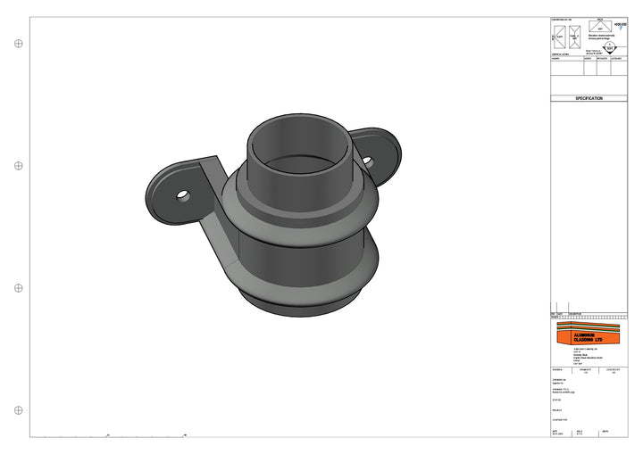 Cast Aluminium Round socket - With Lugs