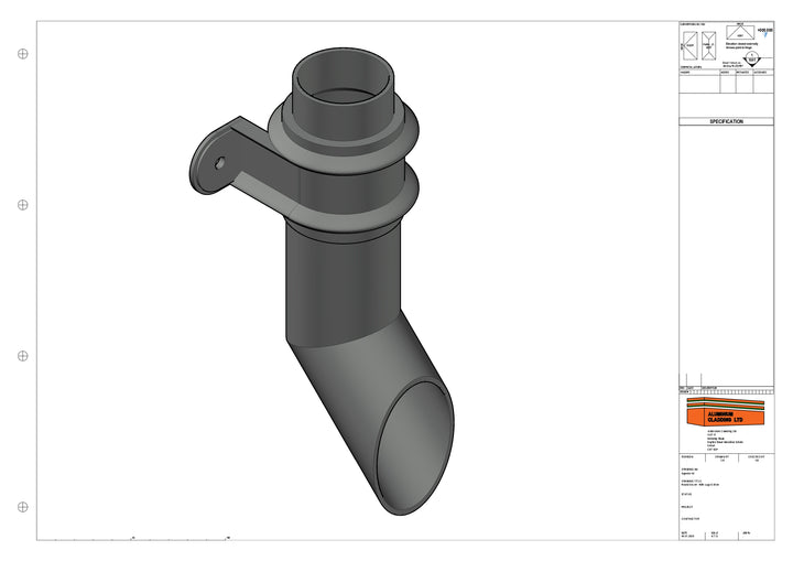 Cast Aluminium Round Socket - With Lugs & Shoe